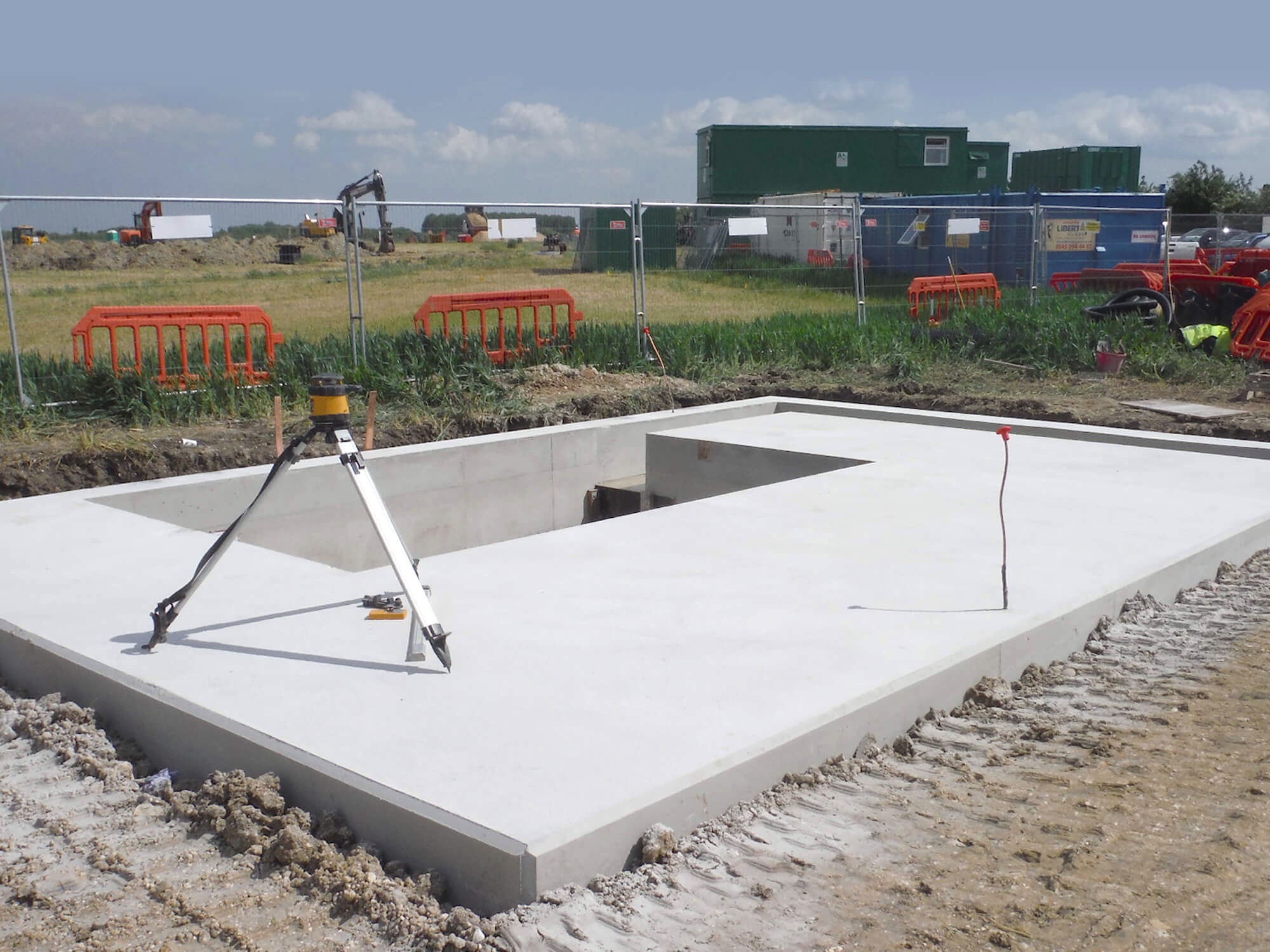 33kV substation foundation.